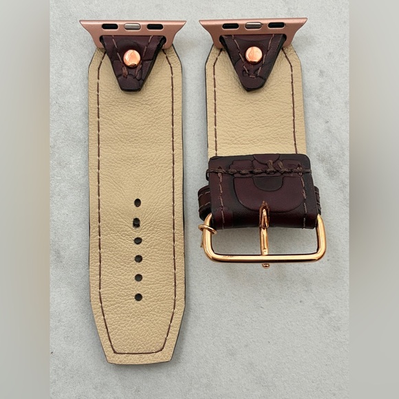Spark*l Authentic Upcycled Gucci Horsebit Apple Watch Band - Size 2, 42-49mm